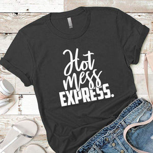 Hot Mess Express Premium Tees T-Shirts CustomCat Heavy Metal X-Small 