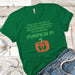 Pumpkin PI Premium Tees T-Shirts CustomCat Kelly Green X-Small 