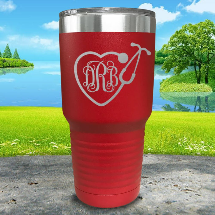 Personalized Nurse Monogram Engraved Tumbler.