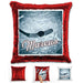 Hockey Personalized Magic Sequin Pillow Pillow GLAM Red 