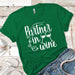 Partner In Wine Premium Tees T-Shirts CustomCat Kelly Green X-Small 