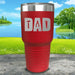 Dad Tools Engraved Tumbler Tumbler ZLAZER 30oz Tumbler Red 