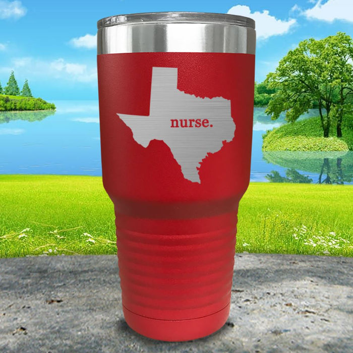 Nurse Texas Premium Laser Engraved Tumbler