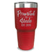 Promoted To Uncle (CUSTOM) With Date Engraved Tumblers Engraved Tumbler ZLAZER 30oz Tumbler Red 