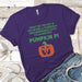 Pumpkin PI Premium Tees T-Shirts CustomCat Purple Rush/ X-Small 