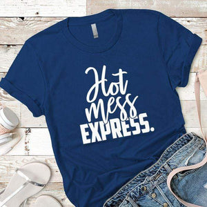 Hot Mess Express Premium Tees T-Shirts CustomCat Royal X-Small 