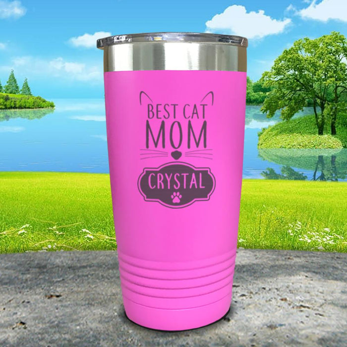 Best Cat Mom Personalized Engraved Tumbler