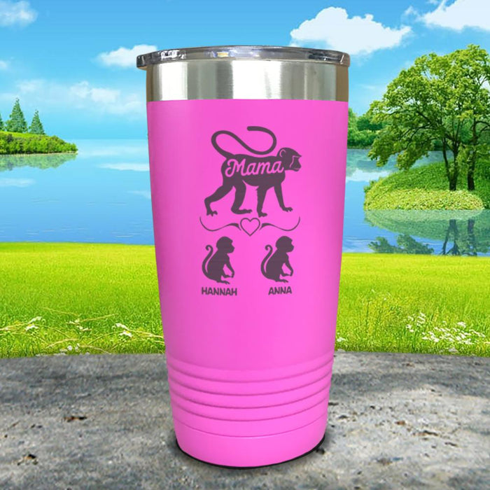 Mama Monkey Personalized Engraved Tumbler