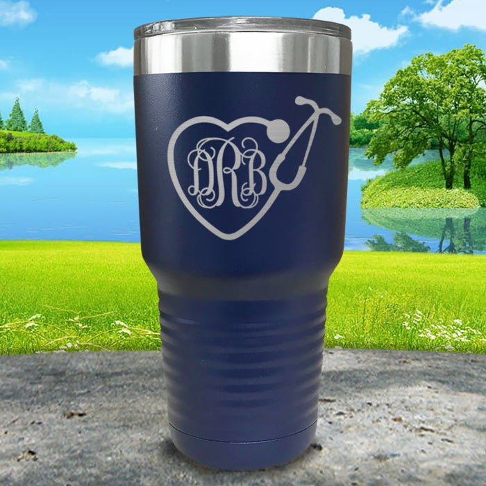 Personalized Nurse Monogram Engraved Tumbler.