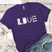 Country Love Premium Tees T-Shirts CustomCat Purple Rush/ X-Small 