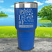 A Mother Is Like A Flower Engraved Tumbler Tumbler ZLAZER 30oz Tumbler Blue 