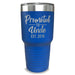 Promoted To Uncle (CUSTOM) With Date Engraved Tumblers Engraved Tumbler ZLAZER 30oz Tumbler Lemon Blue 