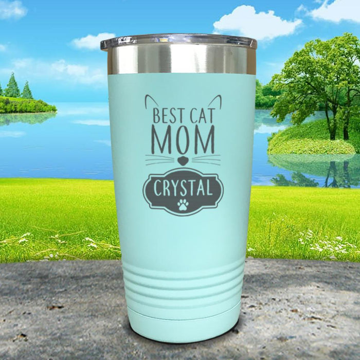 Best Cat Mom Personalized Engraved Tumbler