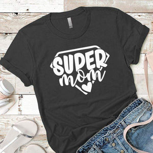 Super Mom Premium Tees T-Shirts CustomCat Heavy Metal X-Small 