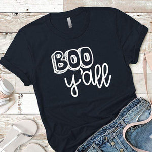 Boo Yall Premium Tees T-Shirts CustomCat Midnight Navy X-Small 