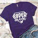 Super Mom Premium Tees T-Shirts CustomCat Purple Rush/ X-Small 