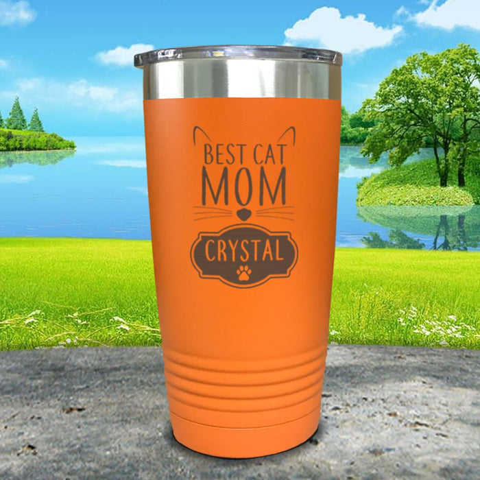 Best Cat Mom Personalized Engraved Tumbler