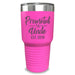 Promoted To Uncle (CUSTOM) With Date Engraved Tumblers Engraved Tumbler ZLAZER 30oz Tumbler Pink 