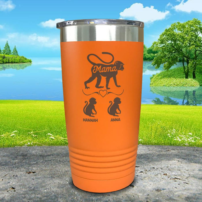 Mama Monkey Personalized Engraved Tumbler