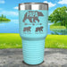 Papa Bear (CUSTOM) With Child's Name Engraved Tumblers Tumbler ZLAZER 30oz Tumbler Mint 