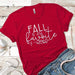 Fall F Word Premium Tees T-Shirts CustomCat Red X-Small 