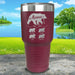 Mama Bear Nurse (CUSTOM) With Child's Name Engraved Tumblers Tumbler ZLAZER 30oz Tumbler Maroon 