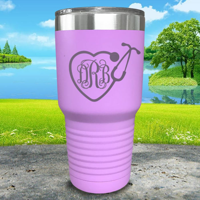 Personalized Nurse Monogram Engraved Tumbler.