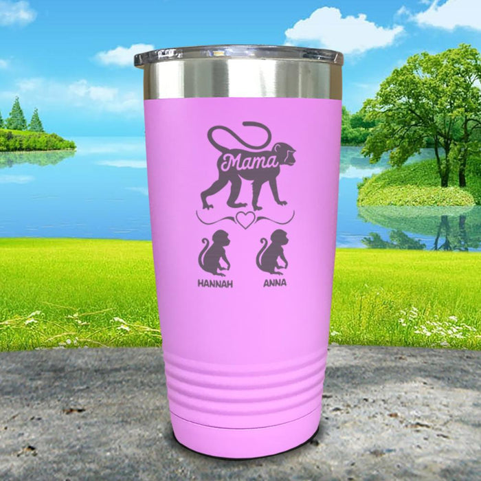 Mama Monkey Personalized Engraved Tumbler