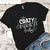 Crazy Ornament Lady Premium Tees T-Shirts CustomCat Black X-Small 