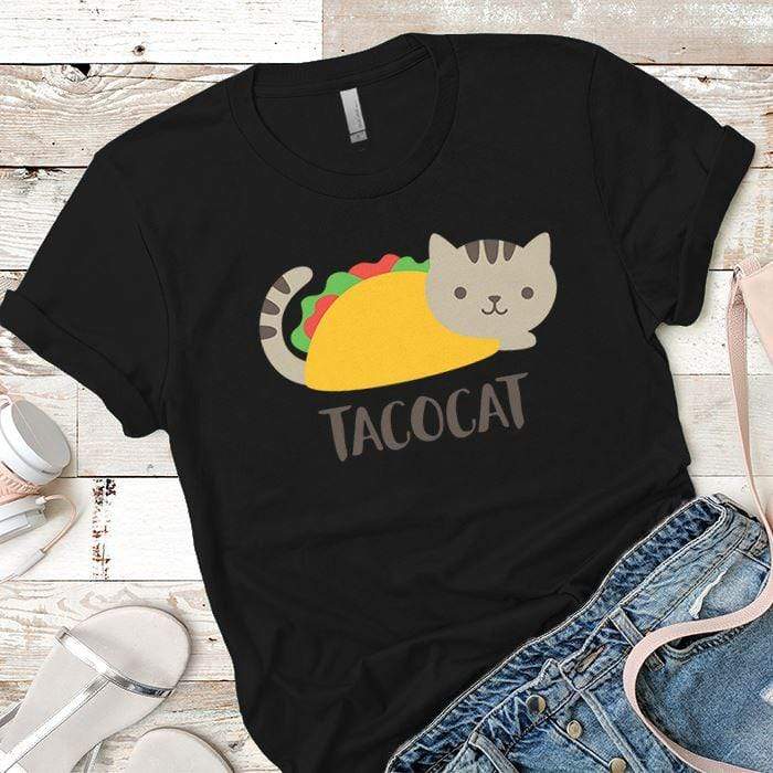 Tacocat Premium Tees T-Shirts CustomCat Black X-Small 