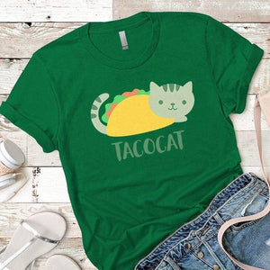 Tacocat Premium Tees T-Shirts CustomCat Kelly Green X-Small 