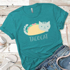 Tacocat Premium Tees T-Shirts CustomCat Tahiti Blue X-Small 