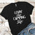 Lovin The Camping Life Premium Tees T-Shirts CustomCat Black X-Small 