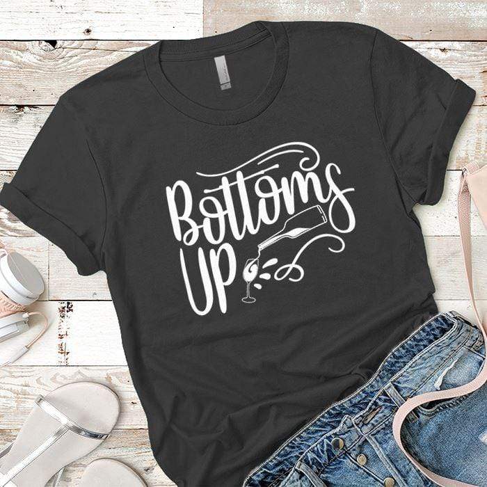 Bottoms Up Premium Tees T-Shirts CustomCat Heavy Metal X-Small 