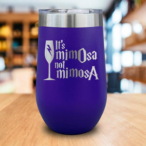 It's Mimosa Engraved Wine Tumbler