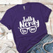 Talk Nerdy Premium Tees T-Shirts CustomCat Purple Rush/ X-Small 