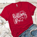 Bottoms Up Premium Tees T-Shirts CustomCat Red X-Small 