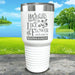 A Mother Is Like A Flower Engraved Tumbler Tumbler ZLAZER 30oz Tumbler White 