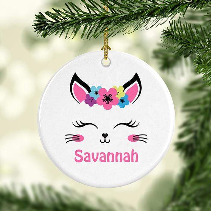 Kitten Personalized Ceramic Ornaments