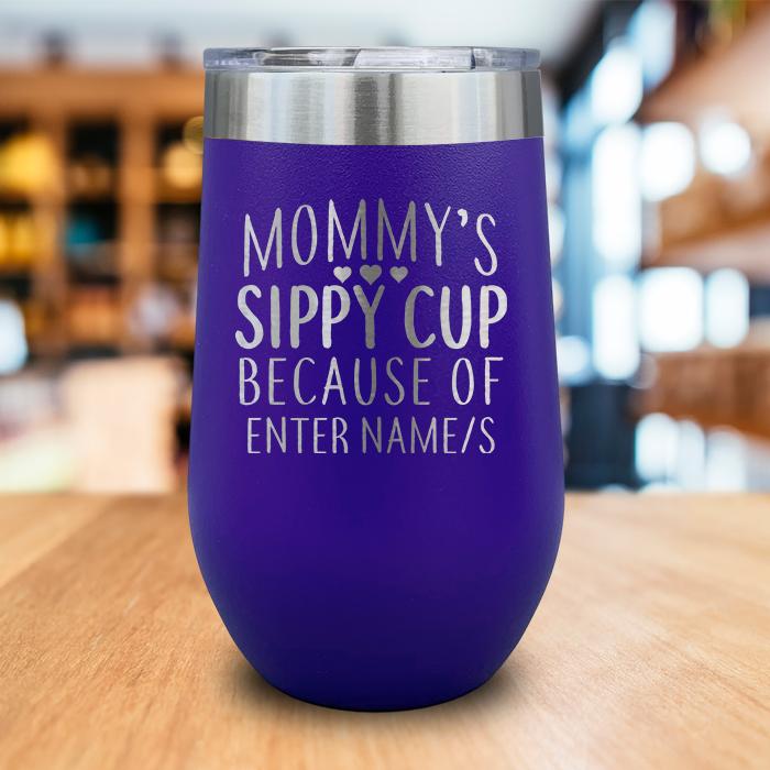 Personalized Mommy's Sippy Cup Engraved Wine Tumbler