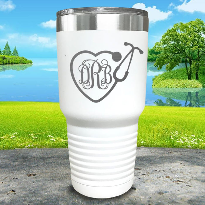 Personalized Nurse Monogram Engraved Tumbler.