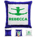 Competitive Cheerleader Personalized Magic Sequin Pillow Pillow GLAM Blue Green 