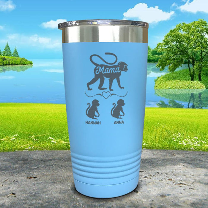 Mama Monkey Personalized Engraved Tumbler