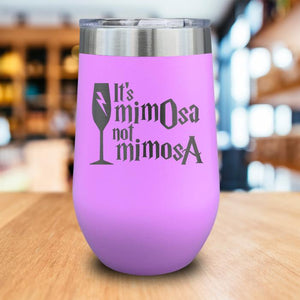 It's Mimosa Engraved Wine Tumbler