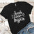 Teach Love Inspire Premium Tees T-Shirts CustomCat Black X-Small 