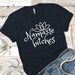 Namaste Bitches Premium Tees T-Shirts CustomCat Midnight Navy X-Small 