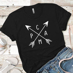 Camp Arrows Premium Tees T-Shirts CustomCat Black X-Small 