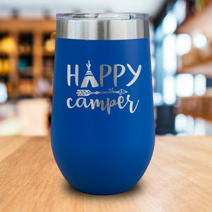 Happy Camper Engraved Wine Tumbler