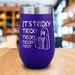 It's Tricky Engraved Wine Tumbler LemonsAreBlue 16oz Wine Tumbler Purple 