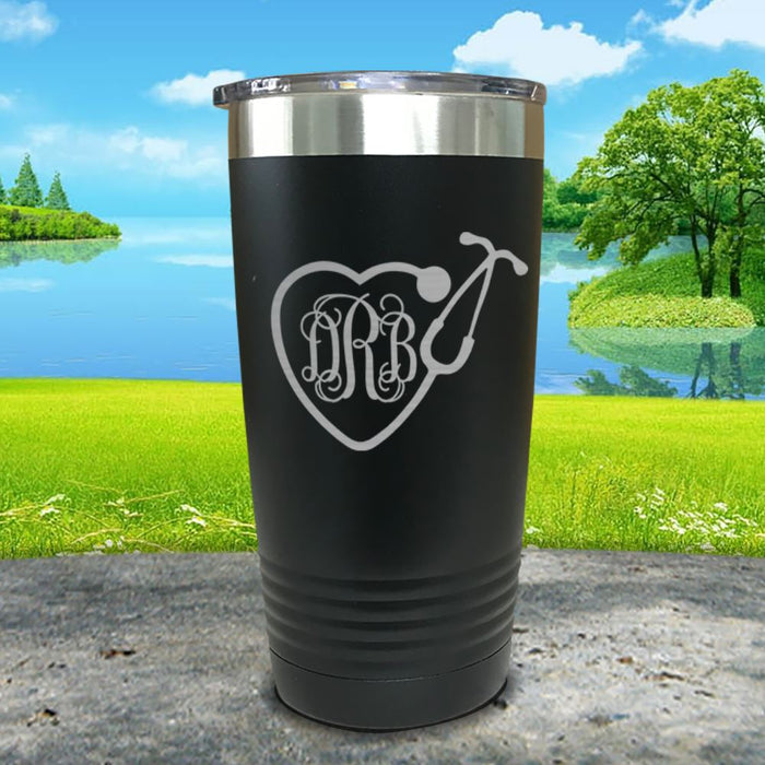 Personalized Nurse Monogram Engraved Tumbler.